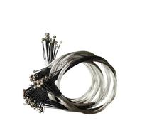 tianwandong 50 juegos de cuerdas de violín plateadas, accesorios y piezas de violín de tamaño 3/4-4/4(G strings-50pcs set)