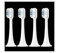 tianwandong Cabezal de repuesto for cepillo de dientes eléctrico sónico T300/T500/T700, boquilla de cerdas suaves, limpieza profunda, cuidado bucal(4 pcs white blue)