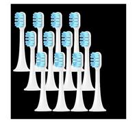 tianwandong Cabezal de repuesto for cepillo de dientes eléctrico sónico T300/T500/T700, boquilla de cerdas suaves, limpieza profunda, cuidado bucal(12 pcs blue)