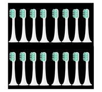 tianwandong Cabezal de repuesto for cepillo de dientes eléctrico sónico T300/T500/T700, boquilla de cerdas suaves, limpieza profunda, cuidado bucal(16 pcs green)