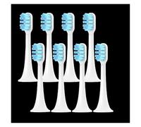 tianwandong Cabezal de repuesto for cepillo de dientes eléctrico sónico T300/T500/T700, boquilla de cerdas suaves, limpieza profunda, cuidado bucal(8 pcs blue)