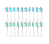 tianwandong Cabezales de cepillo de dientes eléctrico sónico for Xiaomi Mijia T300/T500/T700, boquillas de repuesto reemplazables, 4 colores con tapas antipolvo, 4/20 unidades(10Green10Blue)