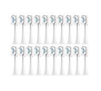 tianwandong Cabezales de cepillo de dientes eléctrico sónico for Xiaomi Mijia T300/T500/T700, boquillas de repuesto reemplazables, 4 colores con tapas antipolvo, 4/20 unidades(20Wite)