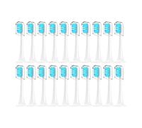 tianwandong Cabezales de cepillo de dientes eléctrico sónico for Xiaomi Mijia T300/T500/T700, boquillas de repuesto reemplazables, 4 colores con tapas antipolvo, 4/20 unidades(20Blue)