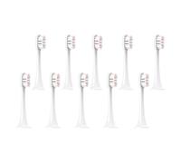 tianwandong Cabezales de cepillo for cepillos de dientes eléctricos sónicos T300/T500/T700 Cerdas redondeadas con tapa a prueba de polvo Eliminan las manchas(10pcs Pink)