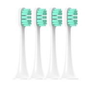 tianwandong Cabezales de cepillo for cepillos de dientes eléctricos sónicos T300/T500/T700 Cerdas redondeadas con tapa a prueba de polvo Eliminan las manchas(4pcs Green)