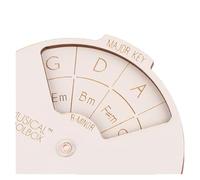 tianwandong Círculo de quintas Rueda Herramientas de acordes de madera Rueda circular Amplíe su capacidad de interpretación Escritura de canciones y exploración musical Imprescindible