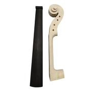 tianwandong Conjunto completo de accesorios for violín, cabeza, mástil, diapasón, puente, cordal, clavijas, barbilla con abrazadera, poste de sonido, cuerdas 4/4(Neck and fingerboard)