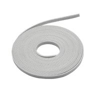 tianwandong Correa de distribución abierta 2GT de 6 mm de ancho, resistente al polvo, de caucho y PU, con alambre de acero, correa dentada síncrona, piezas for impresora 3D GT2(White PU Steel Wire,(GT