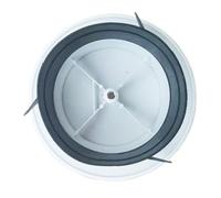 tianwandong Cubierta de ventilación de 75 mm, 100 mm, 150 mm, 200 mm ABS, difusor de ventilación de aire acondicionado, rejilla ajustable, salida de aire circular(100mm)
