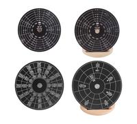 tianwandong Herramienta de aprendizaje musical de aleación de aluminio con acordes de melodía, rueda de acordes circular for profesionales de la guitarra, notas de violín, acordes y piano(L)