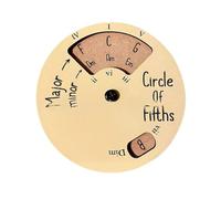 tianwandong Herramienta de melodías de madera Círculo de quintas Rueda de acordes for músicos Accesorios educativos musicales Herramientas for instrumentos musicales