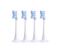 tianwandong Juego de 4 cabezales de repuesto for cepillos de dientes eléctricos T300/T500, boquillas suaves DuPont, regalos de hilo dental(4pcs Blue-L)