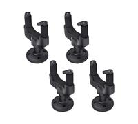 tianwandong Perchas de pared for guitarra Estante de pared for guitarra Estante de exhibición for almacenamiento de guitarra Gancho con agarre y base de bloqueo automático (negro)(4Pcs)