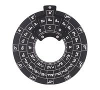tianwandong Rueda de acordes de guitarra con círculo de quintas Herramienta de melodía de madera Instrumentos musicales y accesorios Rueda de acordes for músicos