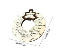 tianwandong Rueda de acordes de guitarra Herramienta de melodía musical redonda Rueda de círculo de quintas Herramientas de acordes de madera Rueda circular Instrumento de registro Minimalismo moderno