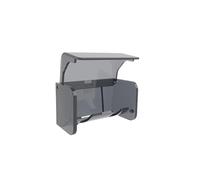 tianwandong Soporte for cepillos de dientes de pared a prueba de polvo con tapa, 2 ranuras, organizador de almacenamiento de cepillos de dientes autoadhesivo for ducha y baño(Grey 1pc)