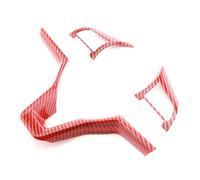 Tianwu03 Embellecedor Adhesivo for Botones de Volante de Coche, Compatible con Nissan Qashqai J11 Dualis 2 X-Trail Xtrail T32 2018-2021.(3 6 9 Clock Red)