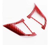 Tianwu03 Embellecedor Adhesivo for Botones de Volante de Coche, Compatible con Nissan Qashqai J11 Dualis 2 X-Trail Xtrail T32 2018-2021.(3 9 Clock Red)