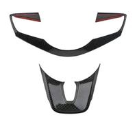 Tianwu03 Embellecedor Adhesivo for Botones del Volante de Coche, Compatible con Kia Cerato Forte K3 2019-2020.(2Pcs Black)