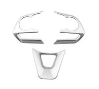 Tianwu03 Embellecedor Adhesivo for Panel de Botones del Volante, Compatible con Toyota RAV4, Corolla E210, Avalon 2019-2023.(369 Clock Silver)
