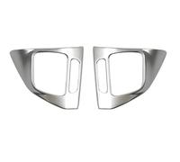 Tianwu03 Embellecedor Adhesivo for Panel de Volante de Coche, Compatible con VW Golf MK6 Passat B7 CC EOS Tiguan Caddy Sharan Jetta Touran(ABS Silver)