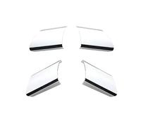 Tianwu03 Embellecedor de Lentejuelas for Volante de Coche, Adhesivo for VW Volkswagen Polo 2004 2005 2006 2007, 4 Unidades(ABS Silver)