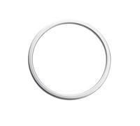 Tianwu03 Embellecedor de Volante de Coche con Lentejuelas Circulares, Adhesivo for Mazda 3, 6, CX3, CX-3, CX-5, CX5, CX8, CX-9, Axela 2017-2020(Matte Silver)