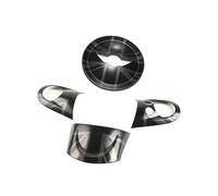 Tianwu03 Pegatina de Estilo for el Panel del Volante del Mini Countryman, Cubierta de Botones, Accesorios for el Coche Mini One Cooper R55 R56 R57 R58 R59 R60(The Black Flag A)