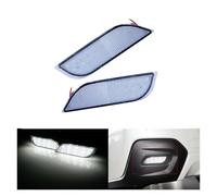 Tianwu03 Reflector de parachoques trasero compatible con Subaru Impreza XV Crosstrek 2007+, luz de freno y señal de parada.(Clear Lens)