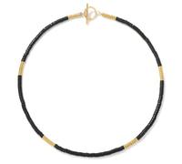 TIANXIAOQWE 2 collares espaciadores de cuentas de piedra de 4 mm para hombre, hebilla OT para pareja, cadena de clavícula junto al mar, Piedra, Cuarzo