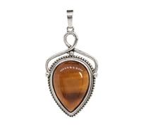 TIANXIAOQWE Colgante de gota de agua de piedra natural para mujer, collar de cuarzo rosa, colgante de ópalo lapislázuli, sin cadena, Piedra Vidrio Piedra esmaltado cristal, Circonita cúbica Ágata