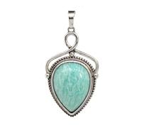 TIANXIAOQWE Colgante de gota de agua de piedra natural para mujer, collar de cuarzo rosa, colgante de ópalo lapislázuli, sin cadena, Piedra Vidrio Piedra esmaltado cristal, Circonita cúbica Ágata