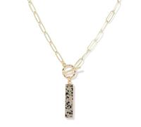 TIANXIAOQWE Collar para mujer, estilo playa, rectangular, colgante de piedra, sin tarjeta de evento, diseño minimalista, Piedra, Cuarzo
