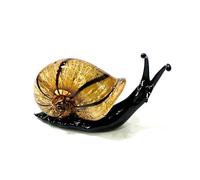 TIANXIAOQWE Figuras de caracol de cristal en miniatura, adornos de animales para decoración del hogar