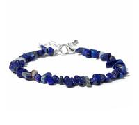 TIANXIAOQWE Pulsera de cuentas trituradas de piedra natural para mujer, pulsera irregular simple y versátil para hombres y mujeres, Piedra Madera, Crystal