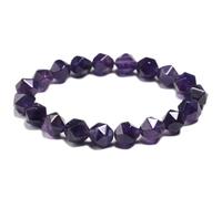 TIANXIAOQWE Pulsera de pareja de piedra natural simple para uso diario para mujer, 19cm 7.5inch, Piedra Madera, Crystal