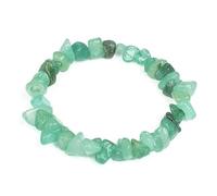 TIANXIAOQWE Pulsera irregular de piedra natural de 19 cm, cuarzos, fluorita, grava, ágatas, Piedra, Cuarzo