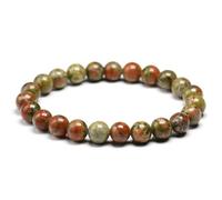 TIANXIAOQWE Pulseras de piedra natural para mujer, yoga, cuentas Mala, pulsera para hombre, 22cm 8.6inch, Piedra Madera, Crystal