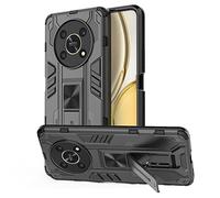 Tianyan Funda Honor Magic 4 Lite 5G,Anti-Shock 360 Grados con Ocultar Soporte Carcasa [Duro PC y Silicona TPU Armor Case] Ultra-Delgado protección Funda para Honor Magic 4 Lite,Negro