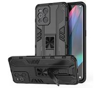 Tianyan Funda OPPO Find X3 Pro 5G,Anti-Shock 360 Grados con Soporte Carcasa [Dual Layer 2in1 Hard PC y Silicona TPU Tough Armor Case] protección Funda para OPPO Find X3 Pro,Negro