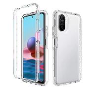 Tianyan Funda Poco F3 / Xiaomi Mi 11i 5G,360 Grados Full Body Anti-Shock [Suave TPU Silicona Delantera y PC Duro Trasera] 2 in 1 Protectora Carcasa Fundas para Xiaomi Poco F3 / Mi 11i 5G,Transparente