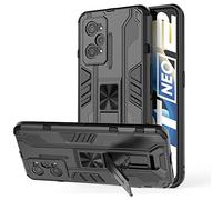 Tianyan Funda realme GT Neo 2,Anti-Shock 360 Grados con Soporte Carcasa [Dual Layer 2in1 Hard PC y Silicona TPU Armor Case] Anti-rasguños protección Funda para realme GT Neo 2,Negro