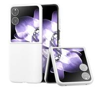 TIANYUE Compatible con el Xiaomi Mix Flip, Funda de Silicona líquida a Prueba de Golpes para el Xiaomi Mix Flip-Blanco