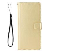 TIANYUE Funda Compatible con TCL K70 5G, Funda de Cuero PU Libro Case con Cierre Magnético y Función Soporte, Wallet Case para TCL K70 5G-Oro