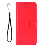 TIANYUE Funda Compatible con ZTE Nubia Neo 5 GT, Funda de Cuero PU Libro Case con Cierre Magnético y Función Soporte, Wallet Case para ZTE Nubia Neo 5 GT-Rojo