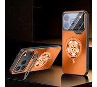 TIANYUE Funda magnética para Honor 600 Pro, Funda Ultrafina con Protector de Lente, Compatible con mag-Safe, admite Carga inalámbrica, Cover para Honor 600 Pro-Naranja