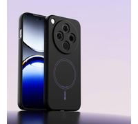 TIANYUE Funda Magnética para OPPO Find X8, Compatible con mag-Safe, Anillo Magnético Integrado, Funda Delgada Antichoque de Silicona Líquida para OPPO Find X8-Negro