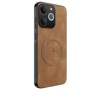 TIANYUE Funda Magnética para Realme Note 70, Versión Mejorada [Protección Completa para la Cámara] [Cuero PU] Funda Compatible con mag-Safe para Realme Note 70-Marrón