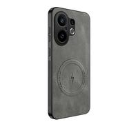 TIANYUE Funda Magnética para Vivo X200 FE, Versión Mejorada [Protección Completa para la Cámara] [Cuero PU] Funda Compatible con mag-Safe para Vivo X200 FE-Gris
